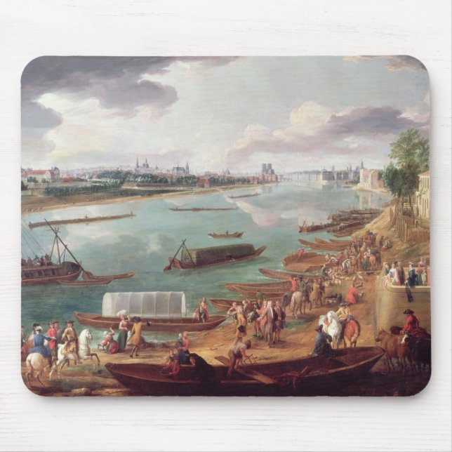 View of Paris from the Quai de la Rapee Mouse Pad (Front)
