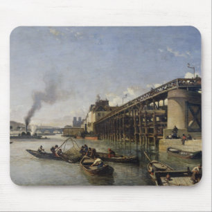 View of Paris, the Seine or l'Estacade, 1853 Mouse Pad