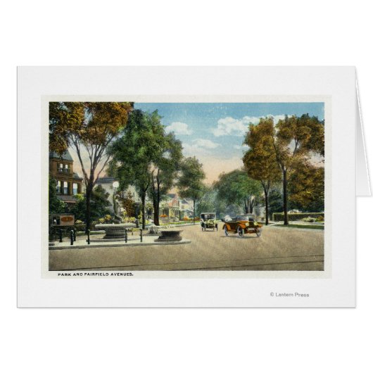 View of Park and Fairfield Avenues Cards (Front Horizontal)