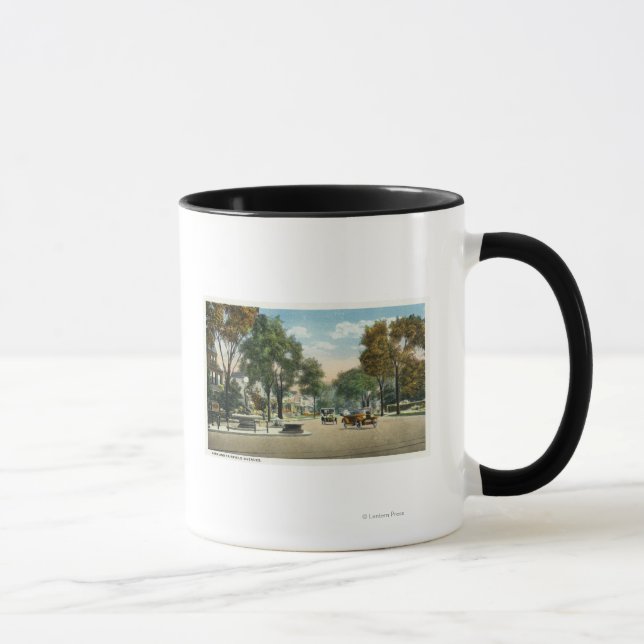 View of Park and Fairfield Avenues Mug (Right)
