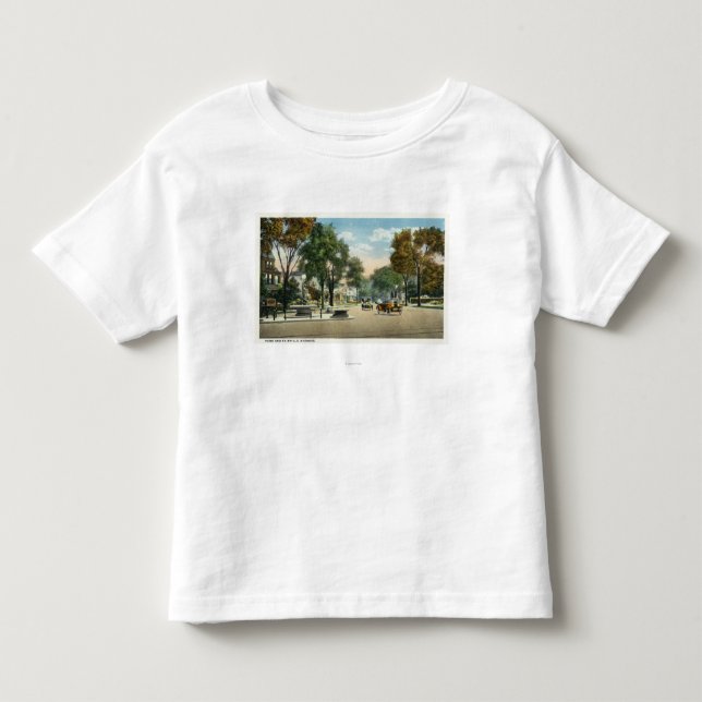 View of Park and Fairfield Avenues Toddler T-shirt (Front)