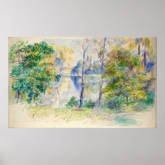 View of Park Pierre-Auguste Renoir Archival Poster (Front)