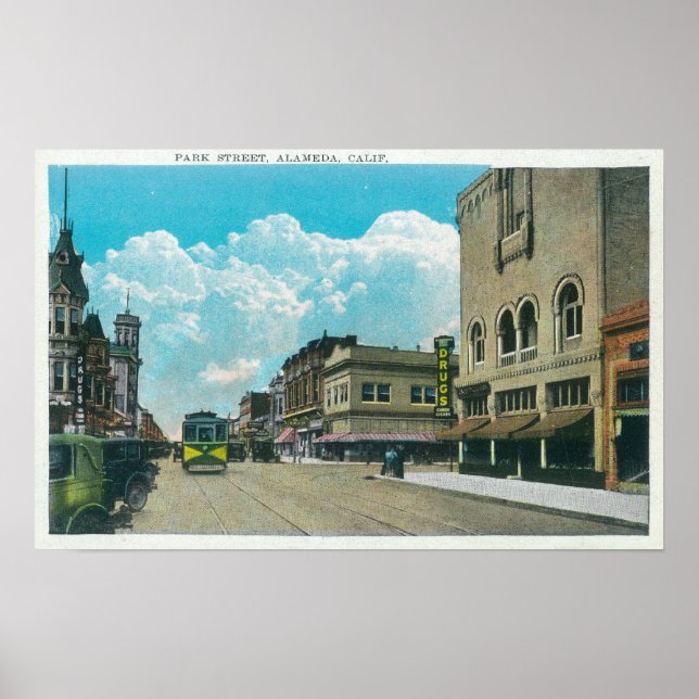 View of Park StreetAlameda, CA 2 Poster (Front)