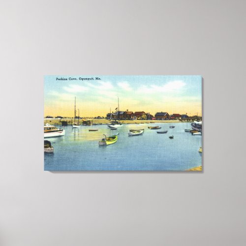 View of Perkins Cove Canvas Print