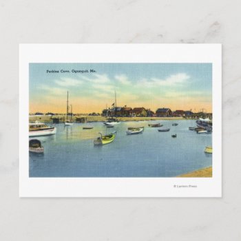 View Of Perkins Cove Postcard by LanternPress at Zazzle