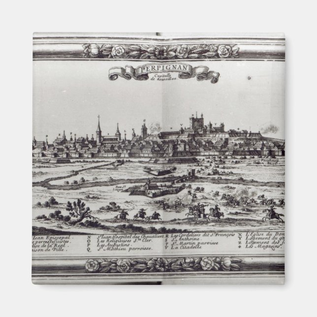 View of Perpignan, southern France, c.1645 Magnet (Front)