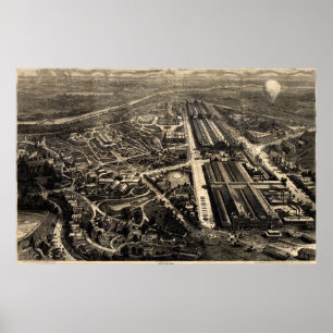 View of Philadelphia's Centennial Exposition 1876 Poster