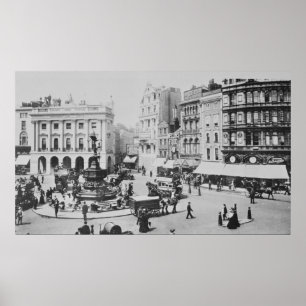 View of Piccadilly Circus, c. 1900 Poster