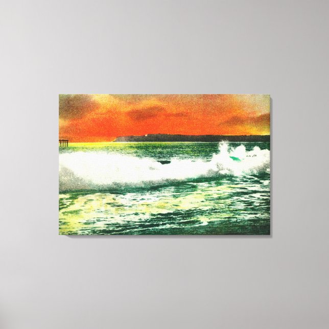 View of Point Loma at SunsetCoronado, CA Canvas Print (Front)