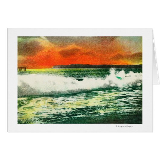 View of Point Loma at SunsetCoronado, CA Cards (Front Horizontal)