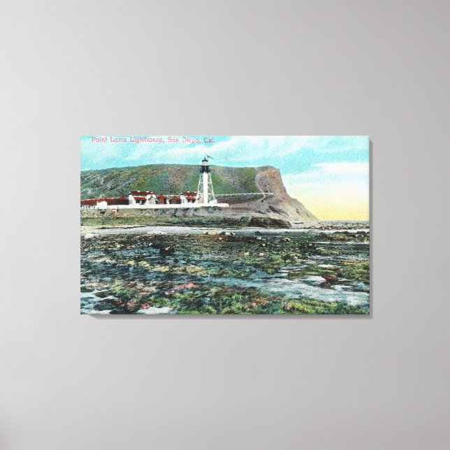 View of Point Loma LighthouseSan Diego, CA Canvas Print (Front)