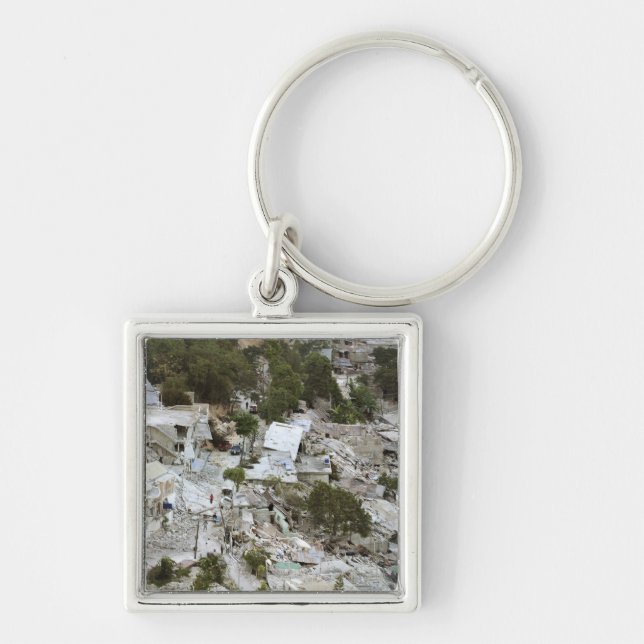 View of Port-au-Prince, Haiti Keychain (Front)