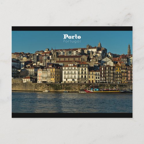 View of Porto and Douro River _ Travel Art Postcard