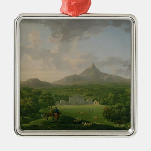 View of Powerscourt County Wicklow c1760_2 oil Metal Ornament