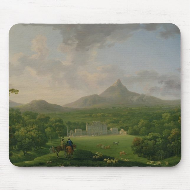 View of Powerscourt, County Wicklow, c.1760-2 (oil Mouse Pad (Front)