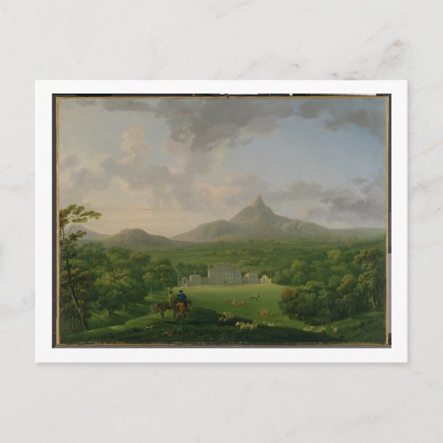 View of Powerscourt, County Wicklow, c.1760-2 (oil Postcard (Front)