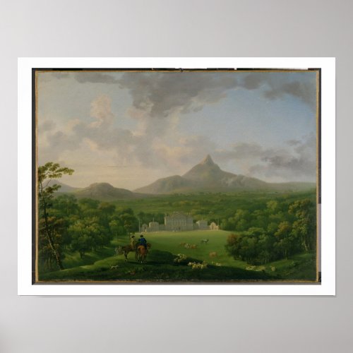 View of Powerscourt County Wicklow c1760_2 oil Poster