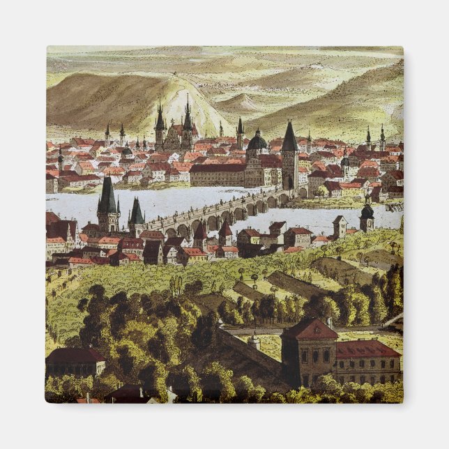 View of Prague Magnet (Front)