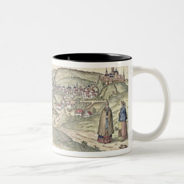 View of Prague showing (above) the Imperial Palace Two-Tone Coffee Mug (Right)
