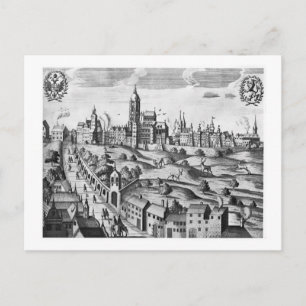View of Prague showing the Imperial Palace and the Postcard