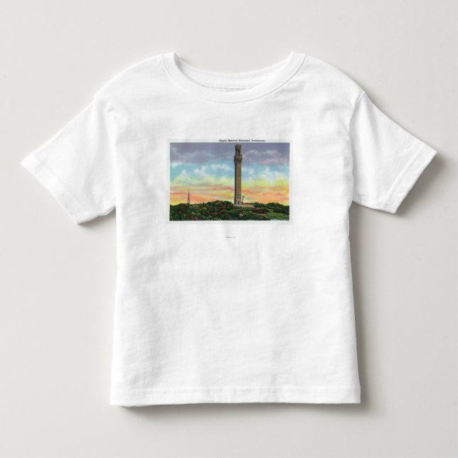 View of Provincetown Pilgrim Memorial Monument Toddler T-shirt (Front)
