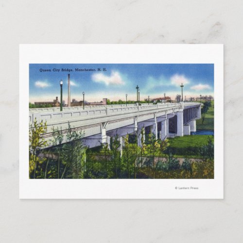 View of Queen City Bridge Postcard