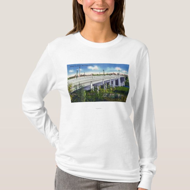 View of Queen City Bridge T-Shirt (Front)