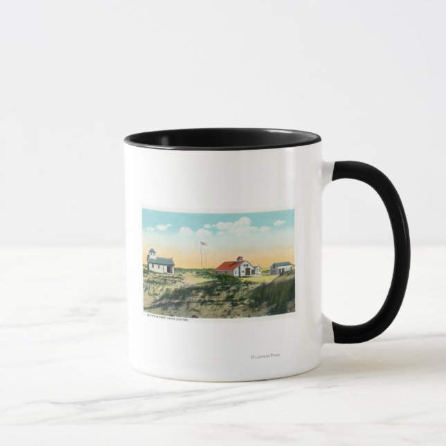 View of Race Point Coast Guard Station Mug (Right)