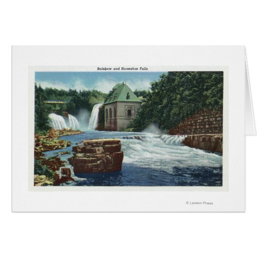 View of Rainbow and Horseshoe Falls Cards (Front Horizontal)
