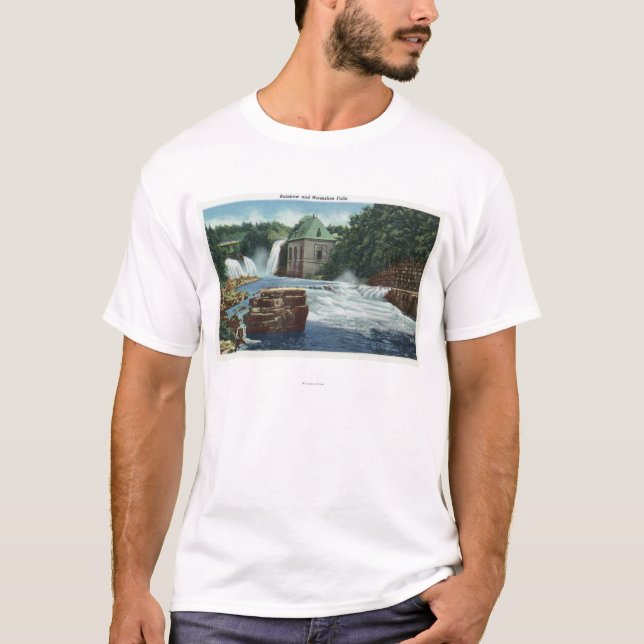 View of Rainbow and Horseshoe Falls T-Shirt (Front)