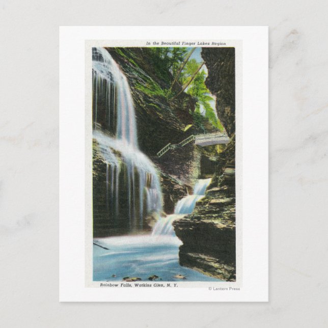 View of Rainbow Falls Postcard (Front)