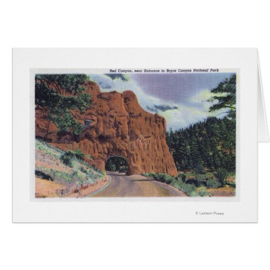 View of Red Canyon, near Park Entrance (Front Horizontal)