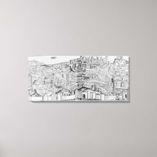 View of Rome, 1493 Canvas Print (Front)
