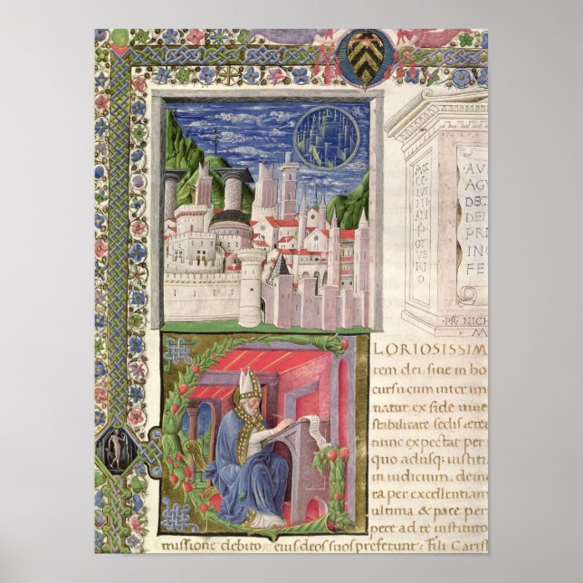 View of Rome as the City of God Poster (Front)