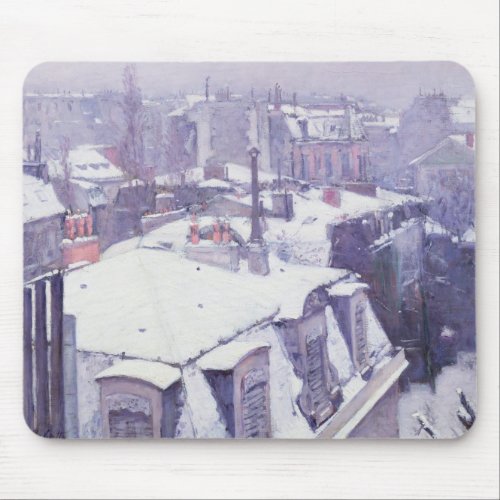 View of Roofs  or Roofs under Snow 1878 Mouse Pad