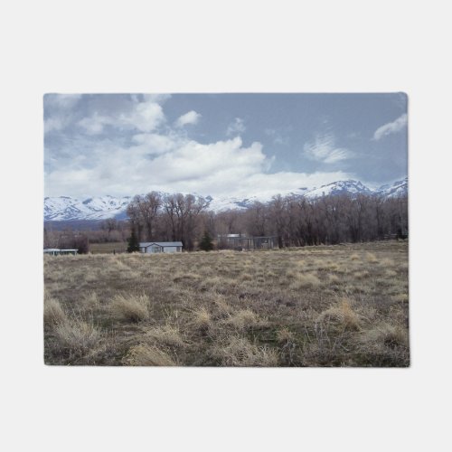 View Of Ruby Mountains Doormat