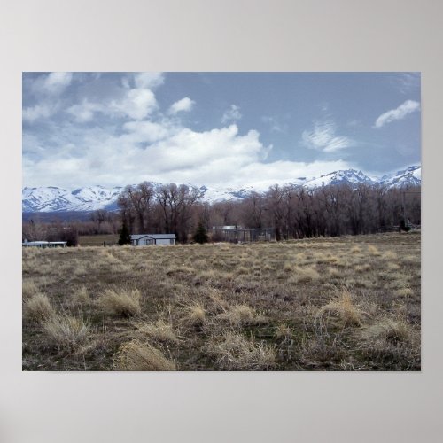 View Of Ruby Mountains Poster