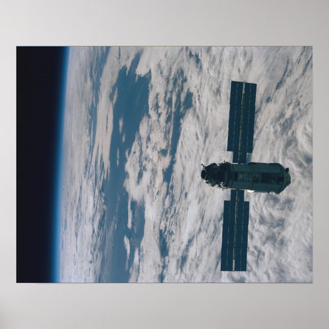 View of Russian Zarya module (ISS) from Endeavour Poster (Front)