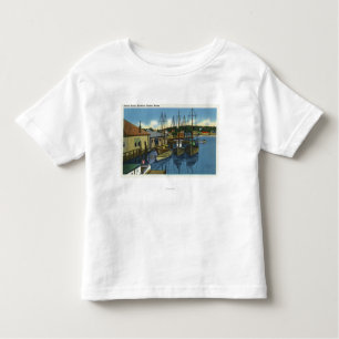 View of Sailboats Docked in the Harbor Toddler T-shirt