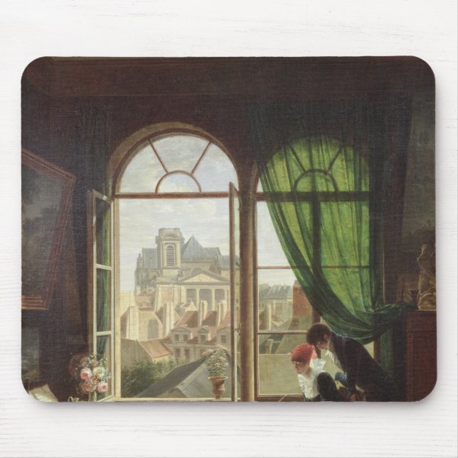 View of Saint-Eustache Church Mouse Pad (Front)