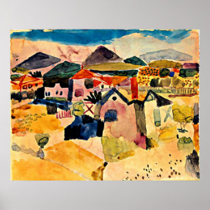 View of Saint Germain, Paul Klee, Poster