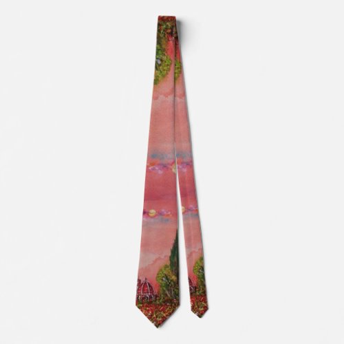 VIEW OF SAINT MARY OF FLOWER  FLORENCE IN SUNSET TIE