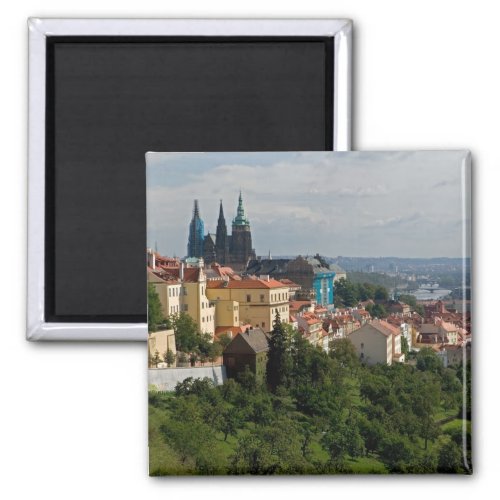 View of Saint Vituss Cathedral Prague Czech Magnet