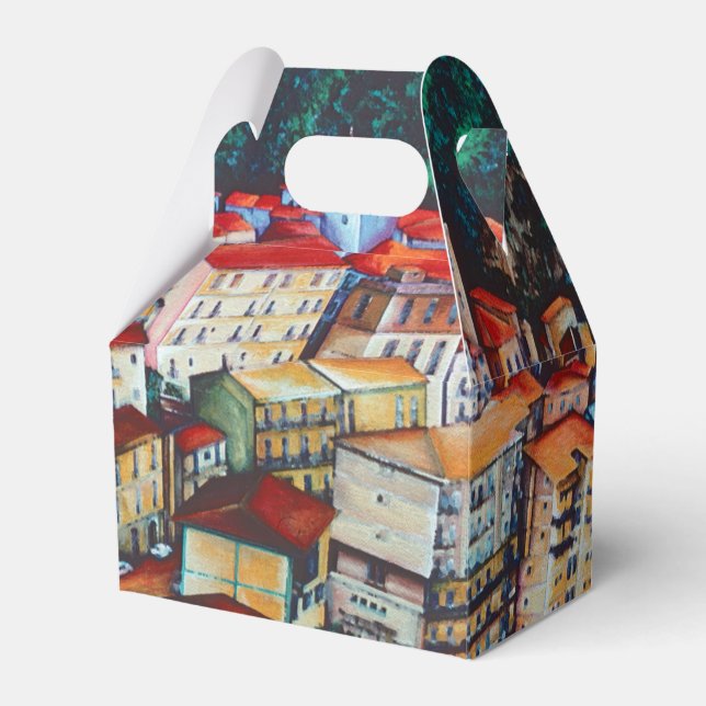 View of San Chirico, Italy Favor Boxes (Front Side)