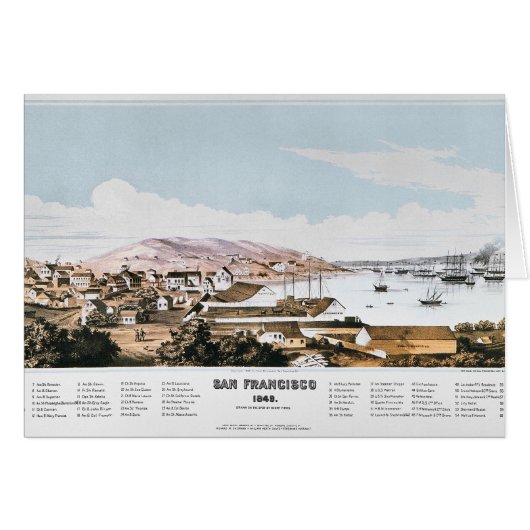 View Of San Francisco, 1849 Cards (Front Horizontal)