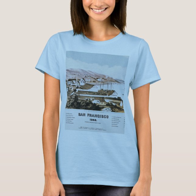 View Of San Francisco, 1849 T-Shirt (Front)