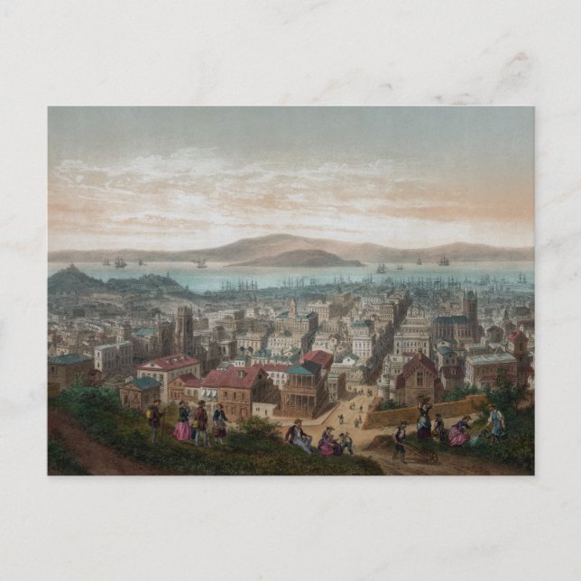 View of San Francisco (1860) Postcard (Front)