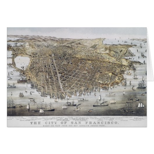 View Of San Francisco, 1878 Cards (Front Horizontal)