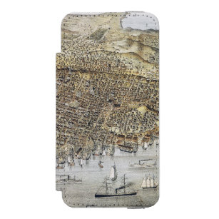 View Of San Francisco, 1878 Wallet Case For iPhone SE/5/5s