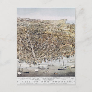 View Of San Francisco, 1878 Postcard